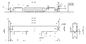 Escala linear absoluta da metrologia 1250mm do Readout de Digitas da medida do comprimento