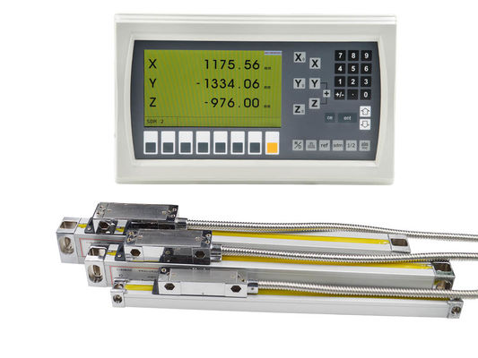 Encoder Óptico Linear Incremental Compacto e Durável para Torno Fresador